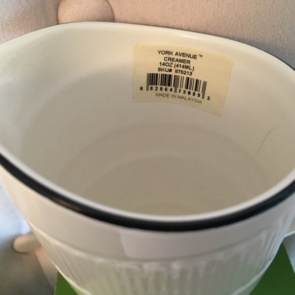 kate spade york avenue sugar bowl container AND creamer nwt - Picture 7 of 14